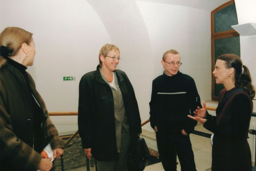 zleva: J. Vitásková, Katka Tlachová, Marek Pokorný, Gina Tornatore
